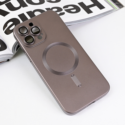 Zastitna maska (futrola) Magsafe Chrome - iPhone 13 Pro Max 6.7 siva.