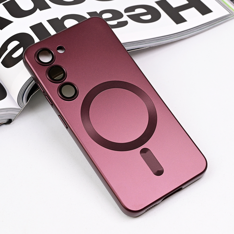 Zastitna maska (futrola) Magsafe Chrome - Samsung S911B Galaxy S23 5G bordo.