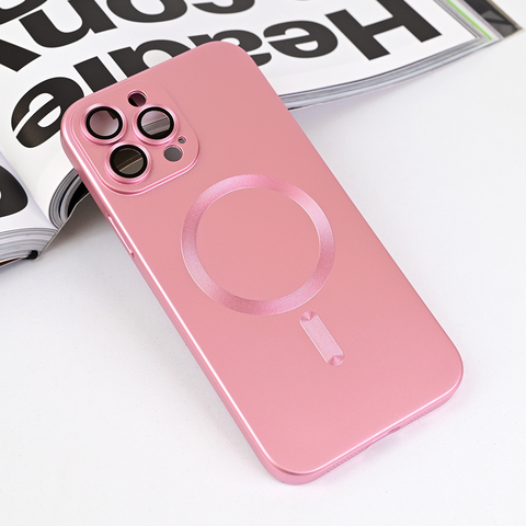 Zastitna maska (futrola) Magsafe Chrome - iPhone 13 Pro Max 6.7 roze.