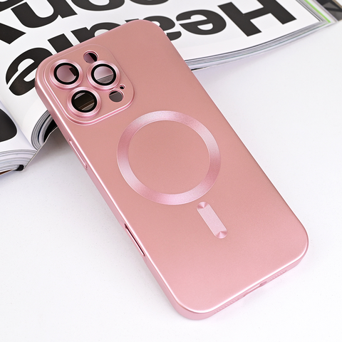 Zastitna maska (futrola) Magsafe Chrome - iPhone 16 Pro Max 6.9 roze.