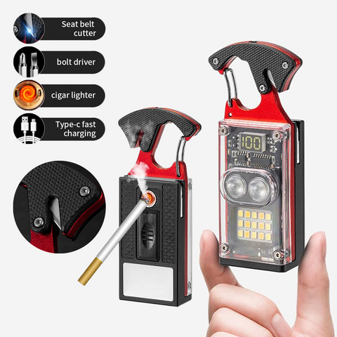 LED lampa privek, otvarac - flase sa upaljacem i srafcigerima, crna.
