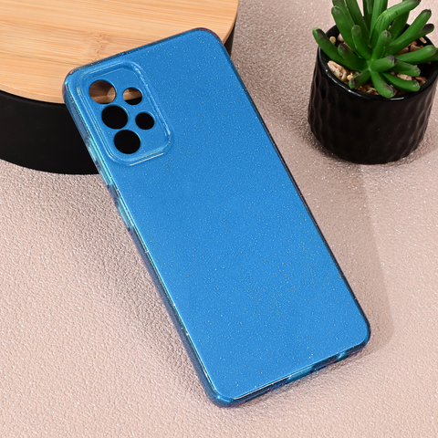 Zastitna maska (futrola) Sparkle Dust - Samsung A325 Galaxy A32 4G (EU) svetlo plava.