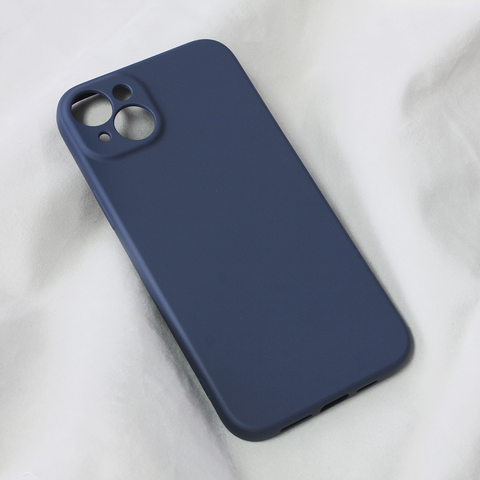 Zastitna maska (futrola) Teracell Soft Velvet - iPhone 14 Plus tamno plava.