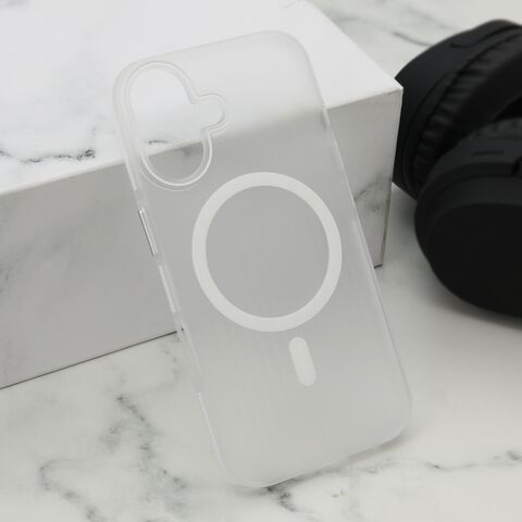 Zastitna maska (futrola) MagSafe HARMONY - iphone 16 (6.1) bela (MS).
