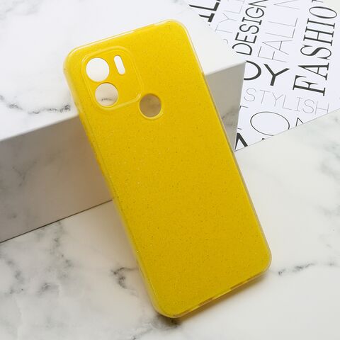 Zastitna maska (futrola) GLOW SHINING - Xiaomi Redmi A1/Redmi A2 zuta (MS).
