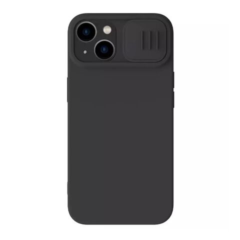 Zastitna maska (futrola) Nillkin Cam Shield Silky - iPhone 15 crna (MS).