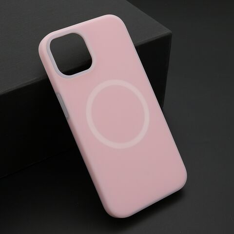 Zastitna maska (futrola) PASTEL COLOR MagSafe - iPhone 13 (6.1) roze (MS).
