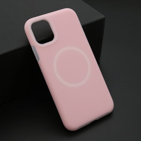 Zastitna maska (futrola) PASTEL COLOR MagSafe - iPhone 11 (6.1) roze (MS).