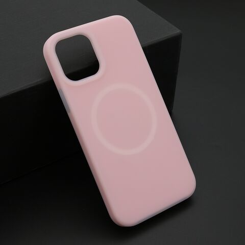 Zastitna maska (futrola) PASTEL COLOR MagSafe - iPhone 12/12 Pro (6.1) roze (MS).