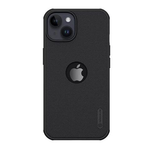Zastitna maska (futrola) Nillkin Super Frost Pro - iPhone 15 crna (logo cut) (MS).