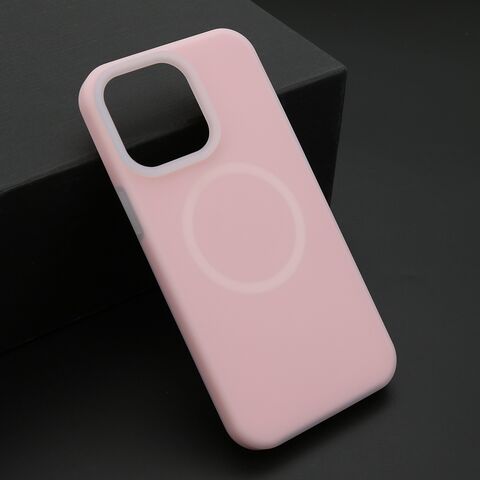 Zastitna maska (futrola) PASTEL COLOR MagSafe - iPhone 15 Pro Max (6.7) roze (MS).