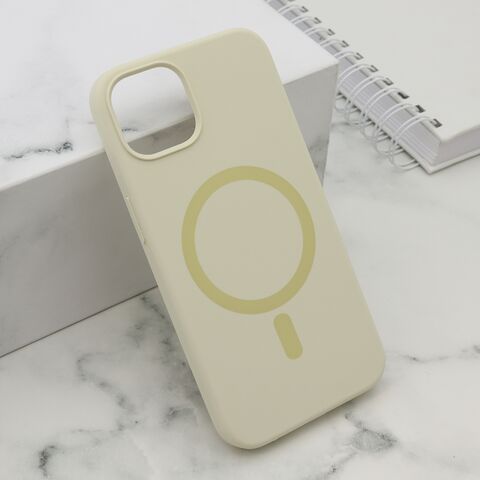 Zastitna maska (futrola) PURE MagSafe - iPhone 15 zuta (MS).