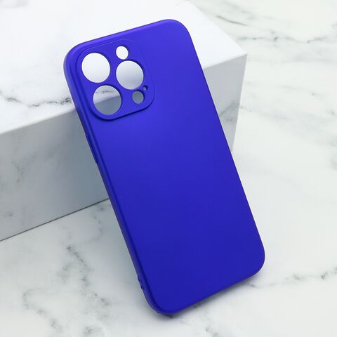 Zastitna maska (futrola) Soft Silicone - iPhone 15 Pro Max (6.7) plava (MS).