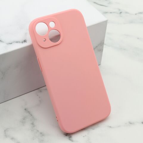 Zastitna maska (futrola) Soft Silicone - iPhone 15 roze (MS).