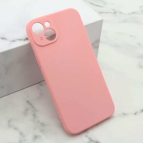Zastitna maska (futrola) Soft Silicone - iPhone 15 Plus roze (MS).