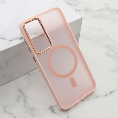 Zastitna maska (futrola) SILKY MAGSAFE II - Samsung A556 Galaxy A55 5G roze (MS).
