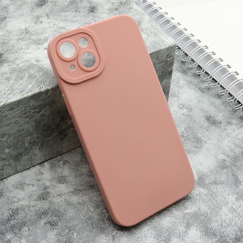 Zastitna silikonska maska (futrola) Pro Camera - iPhone 15 Plus roze (MS).