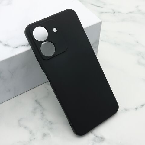 Zastitna maska (futrola) Soft Silicone - Xiaomi Redmi 13C/Poco C65 pro crna (MS).