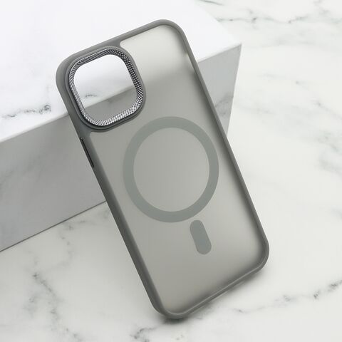 Zastitna maska (futrola) SILKY MAGSAFE II - Iphone 12/12 Pro (6.1) siva (MS).