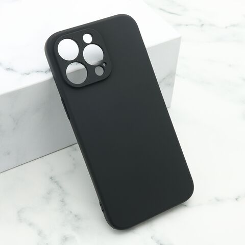 Zastitna maska (futrola) Soft Silicone - iPhone 15 Pro Max (6.7) crna (MS).