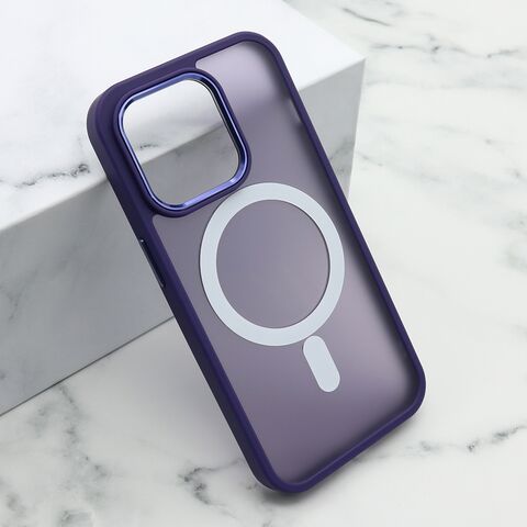 Zastitna maska (futrola) SILKY MAGSAFE II - iPhone 14 Pro (6.1) ljubicasta (MS).