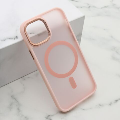 Zastitna maska (futrola) SILKY MAGSAFE II - Iphone 12/12 Pro (6.1) roze (MS).
