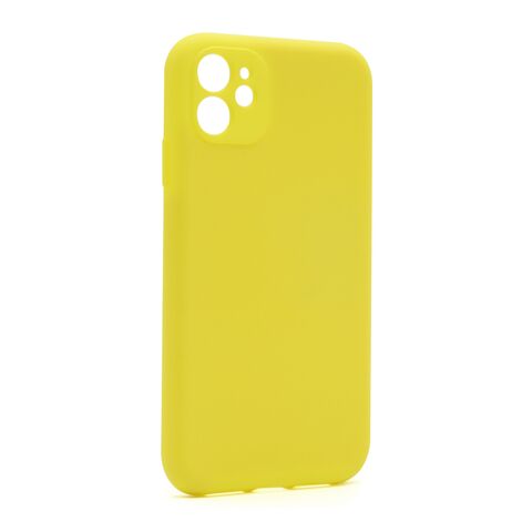 Zastitna maska (futrola) Soft Silicone - iPhone 11 (6.1) zuta (MS).