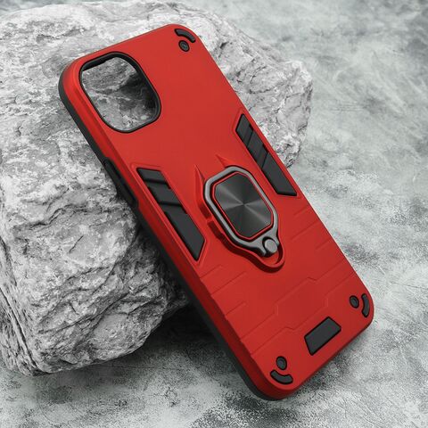 Zastitna maska (futrola) Square Ring - iPhone 15 Plus crvena (MS).