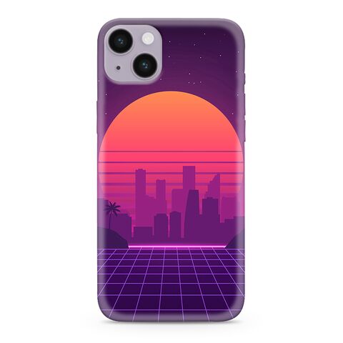 Zastitna ultra tanka (skin) maska / futrola PRINT CLEAR NEON WAVE - iPhone 14 Plus (6.7) NW04 (MS).
