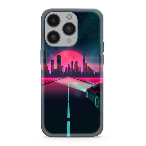 Zastitna ultra tanka (skin) maska / futrola PRINT CLEAR NEON WAVE - iPhone 14 Pro (6.1) NW01 (MS).