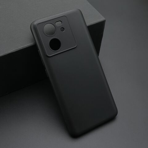 Zastitna ultra tanka (skin) maska / futrola KOLOR - Xiaomi 13T/13T pro crna (MS).