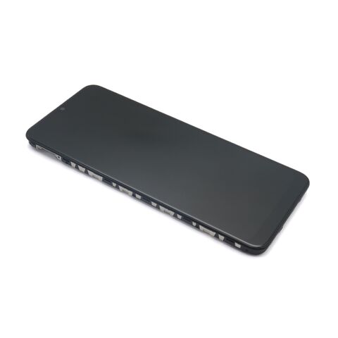 LCD displej (ekran) - Samsung A037 Galaxy A03s 2021 + Touch screen + okvir crni (161mm-zuti flet) EU CODE Full ORG EU (GH81-21232A) (MS).