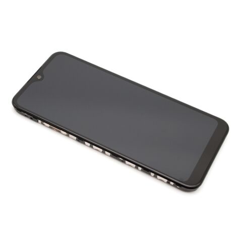 LCD displej (ekran) - Samsung A015 Galaxy A01 (2020) + Touch screen + okvir crni Full ORG EU (GH81-18209A) (MS).