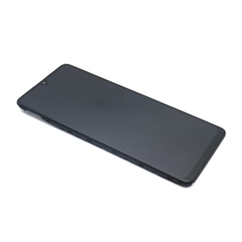 LCD displej (ekran) - Samsung A325 Galaxy A32 + Touch screen + okvir crni Full ORG EU (GH82-25579A/25566A) (MS).