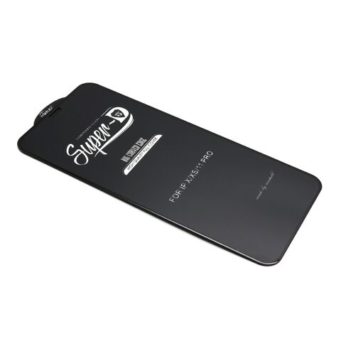 Staklena folija (zastitno kaljeno staklo) za ekran 11D - Iphone X/XS/11 Pro SUPER D crna (MS).