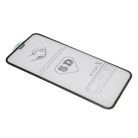 Staklena folija (zastitno kaljeno staklo) za ekran 5D - Iphone X/XS/11 Pro crna (MS).