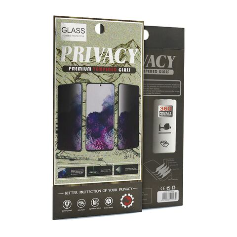 Staklena folija (zastitno kaljeno staklo) za ekran PRIVACY 2.5D full glue - Samsung S911B Galaxy S23 crna (MS).
