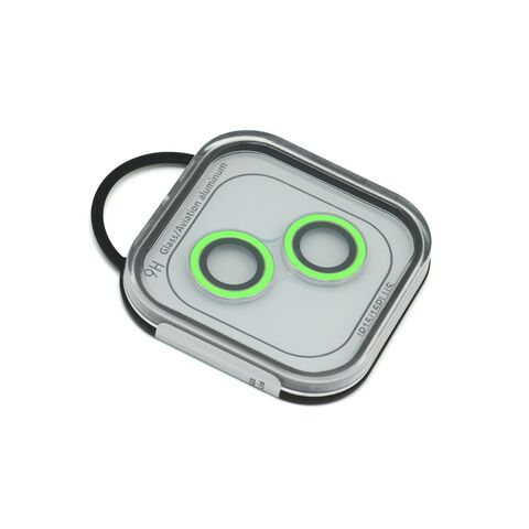 Folija - stitu kamere GLASS LUXO iPhone 15 (6.1)/15 Plus (6.7) zelena (MS).