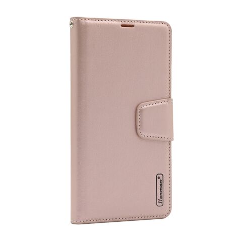 Zastitna maska (futrola) na preklop (bi fold) HANMAN II - Samsung A125F Galaxy A12 svetlo roze (MS).