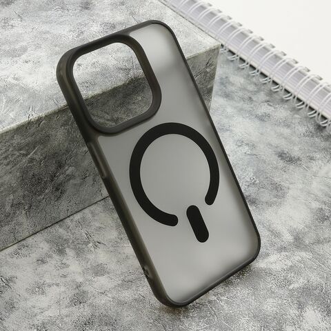 Zastitna maska (futrola) BLURRY MagSafe - iPhone 15 Pro (6.1) crna (MS).