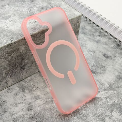 Zastitna maska (futrola) BLURRY MagSafe - iphone 16 (6.1) roze (MS).