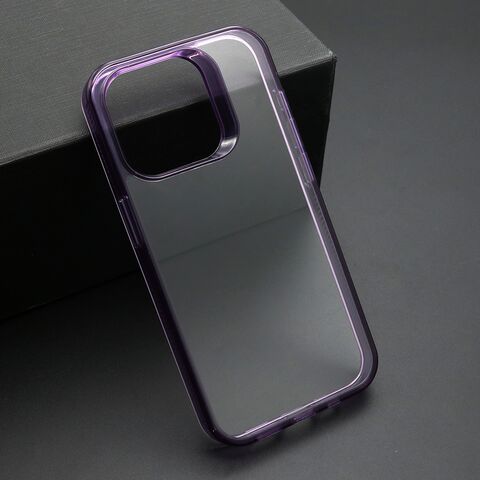 Zastitna maska (futrola) COLOR okvir za iPhone 15 Pro (6.1) ljubicasta (MS).