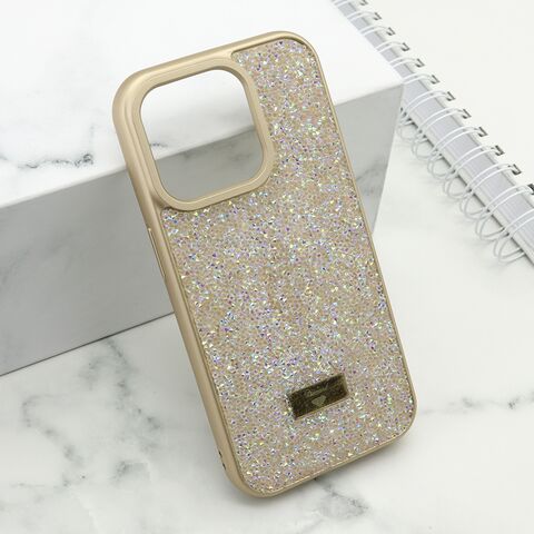 Zastitna maska (futrola) DIAMOND SELECTION - iPhone 15 Pro (6.1) zlatna (MS).