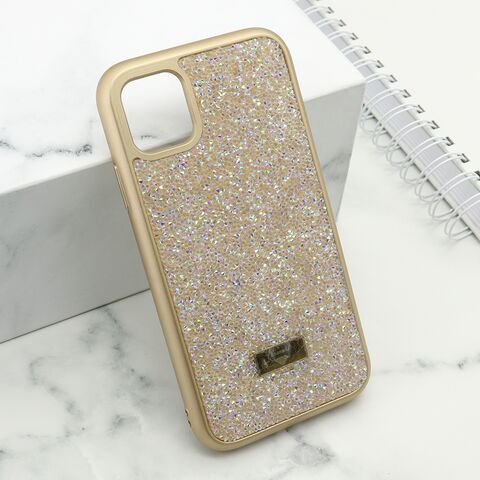 Zastitna maska (futrola) DIAMOND SELECTION - iPhone 11 (6.1) zlatna (MS).