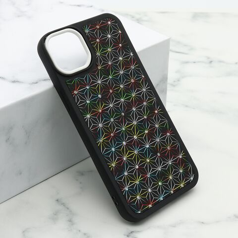 Zastitna maska (futrola) CRYSTAL SPARK - Iphone 14 Plus (6.7) crna (MS).