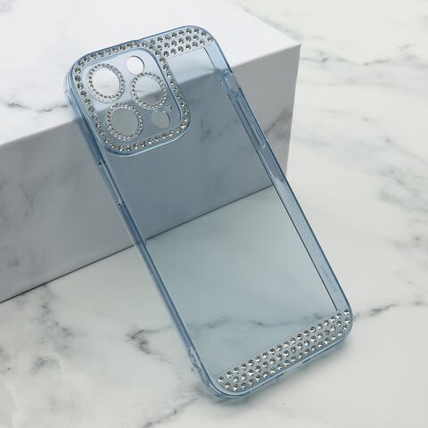 Zastitna maska (futrola) DIAMOND SIDE - iPhone 14 Pro Max (6.7) plava (MS).