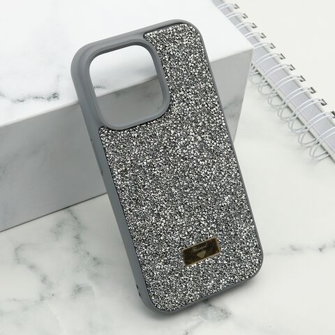Zastitna maska (futrola) DIAMOND SELECTION - iPhone 14 Pro (6.1) srebrna (MS).