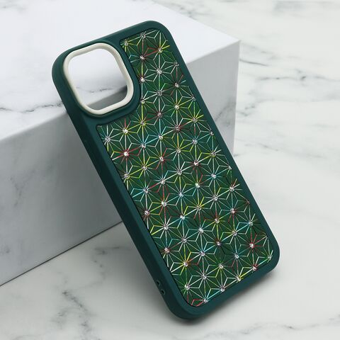 Zastitna maska (futrola) CRYSTAL SPARK - Iphone 14 (6.1) zelena (MS).