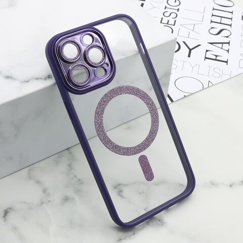 Zastitna maska (futrola) DIAMOND MagSafe - iPhone 14 Pro Max (6.7) ljubicasta (MS).