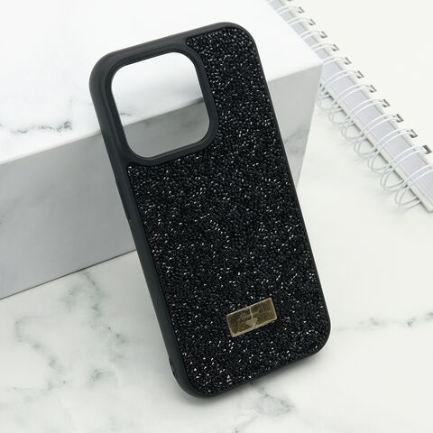 Zastitna maska (futrola) DIAMOND SELECTION - iPhone 15 Pro (6.1) crna (MS).